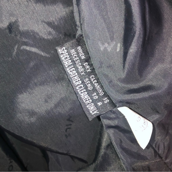 Y2K Vintage Wilson Leather Coat puff 80-90s style - Picture 7 of 10